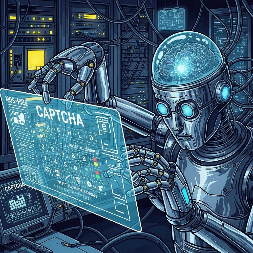 Image of a bot solving a CAPTCHA.
