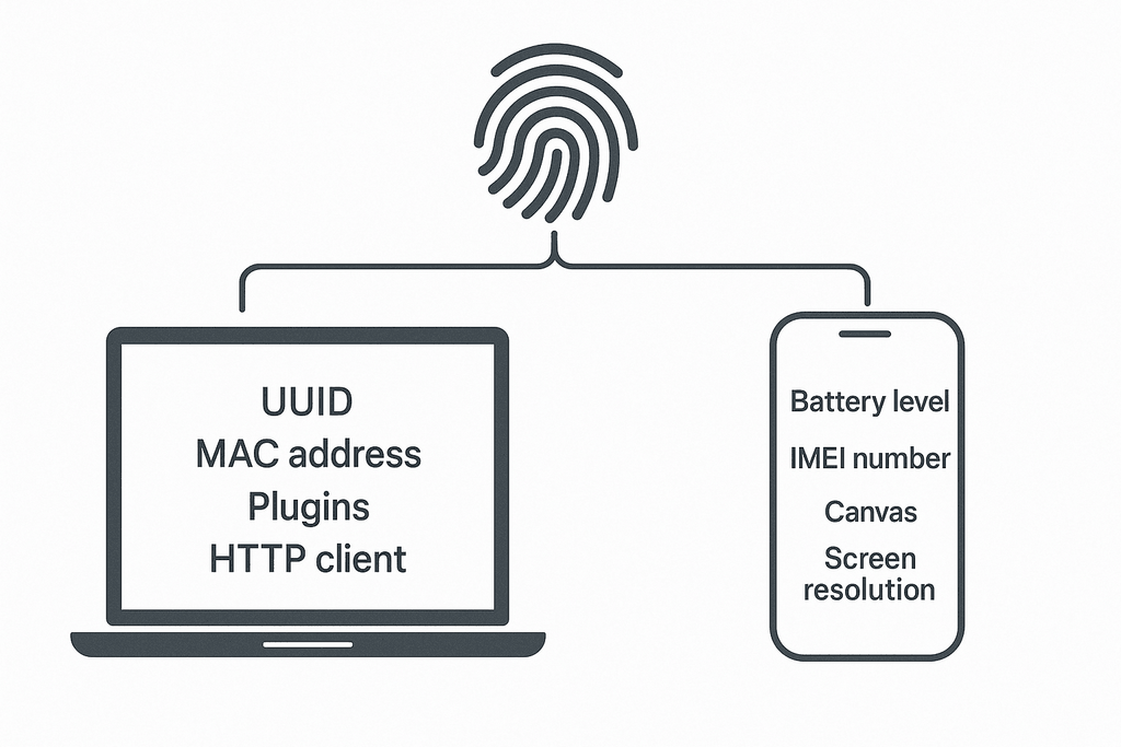 Fingerprinting diagram