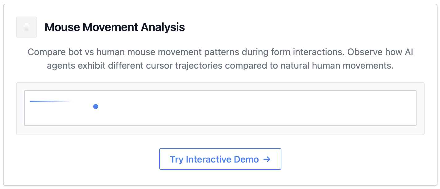 Mouse movement analysis